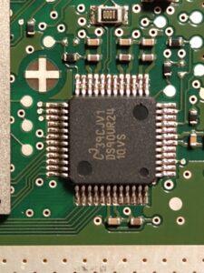 BOSCH 4G0 907 217 A, les composants défectueux identifiés sont l'émetteur-récepteur LVDS suspecté, et les composants sans défauts ECAPs ok. Diodes ok.